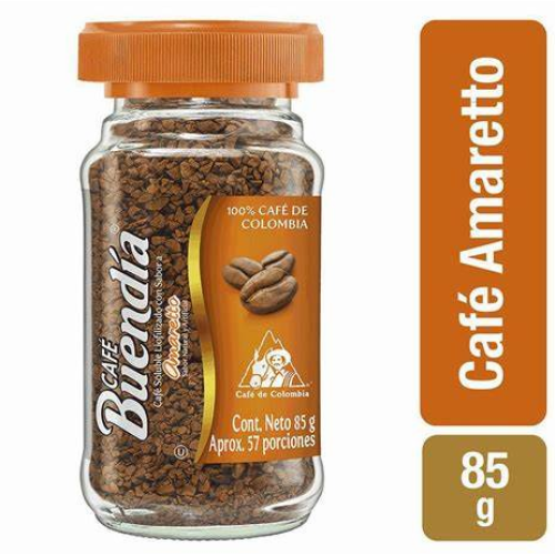 Café Buendía sabor Amaretto Frasco X 85 Gramos 
