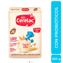 Nestlé Cerelac cereal infantil con leche  Caja X 360 Gramos 
