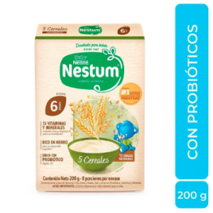 Nestum Cereal Infantil 5 Cereales Caja X 200 Gramos 