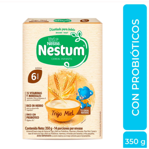 Nestum Cereal Infantil Trigo-Miel Caja X 350 Gramos Nestum Cereal Infantil Trigo-Miel Caja X 350 Gramos