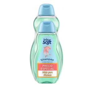 baby soft shampoo cuidado nutritivo oferta 2 Frascos X 400 + 200 ml