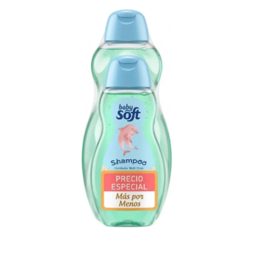 baby soft shampoo cuidado nutritivo oferta 2 Frascos X 400 + 200 ml