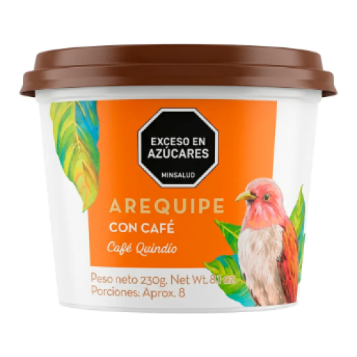 Café Quindío Arequipe Con Café Pote X 230 Gramos 