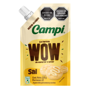 Margarina Campi WOW Esparcible Con Sal Doy Pack X 220 Gramos