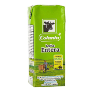Colanta Leche Entera Larga Vida Caja X 200 Ml 