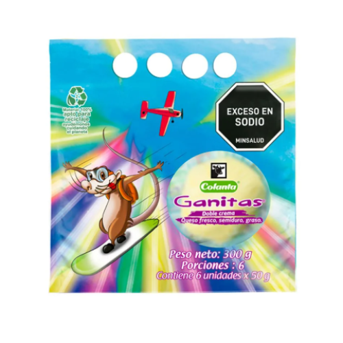 Colanta Queso Ganitas Doble Crema Paquete X 6 Unidades Colanta Queso Ganitas Doble Crema Paquete X 6 Unidades