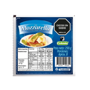 Colanta Queso Mozarella X 250 Gramos 