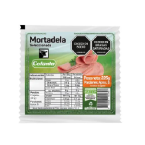 Colanta Mortadela Seleccionada Paquete X 225 Gramos 