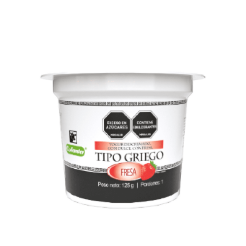 Colanta Yogurt Griego Descremado Sabores Surtidos X 125 Gramos 