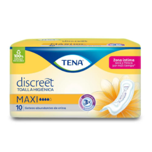 Tena Toalla Mujer Maxi Paquete X 10 Unidades 