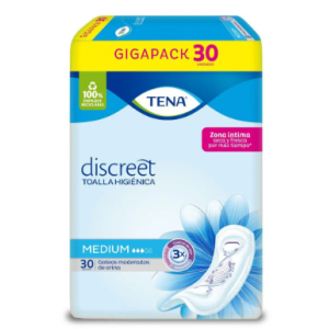 Tena Toallas Mujer Medium Paquete X 30 Unidades 