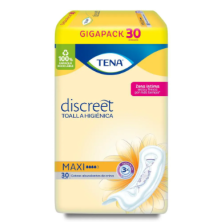 Tena Toalla Mujer Maxi Paquete X 30 Unidades 