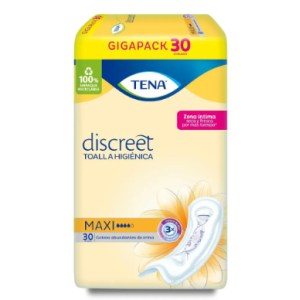 Tena Toalla Mujer Maxi Paquete X 30 Unidades 