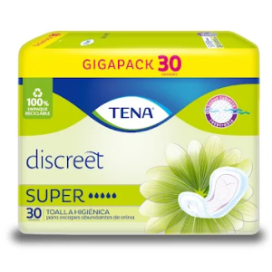 Tena Toallas Mujer Super Paquete X 30 Unidades