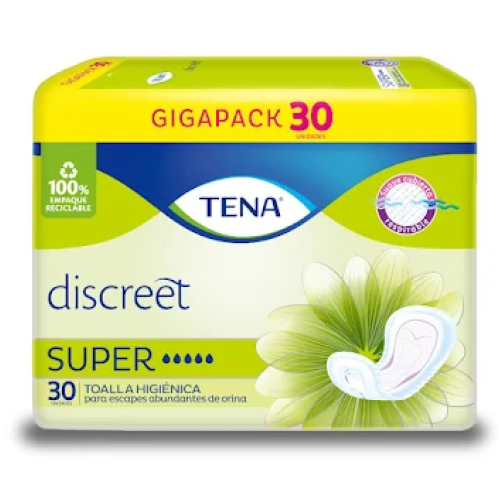 Tena Toallas Mujer Super Paquete X 30 Unidades Tena Toallas Mujer Super Paquete X 30 Unidades