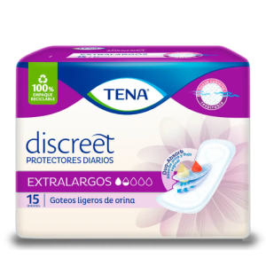 Tena Protectores Diarios Extra largos Paquete X 15 Unidades Tena Protectores Diarios Extra largos Paquete X 15 Unidades