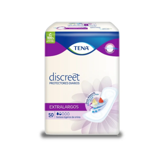 Tena Protectores Diarios Extra largos  Caja X 50 Unidades