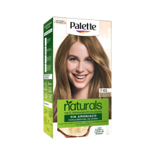 Palette Naturals 7.65 Rubio Medio Cafe dorado Kit x 1 Unidad