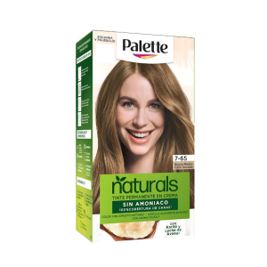 Palette Naturals 7.65 Rubio Medio Cafe dorado Kit x 1 Unidad