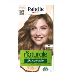 Palette Naturals 7.0 Rubio Medio Kit x 1 Unidad