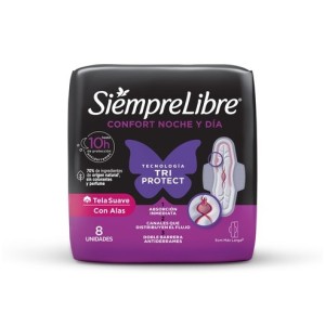 Stayfree Toallas Higienicas Noche Día Con Alas Paquete X 8