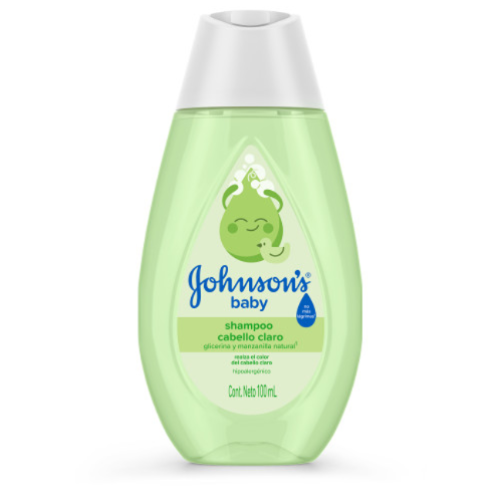 Johnsons Baby Shampoo Manzanilla Cabello Claro Frasco X 100 ML