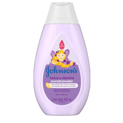 Johnson Acondicionador Fuerza y vitamina Frasco X 200 Ml 
