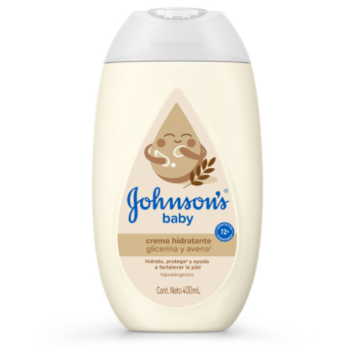 Johnsons Crema liquida avena Frasco 400 Ml