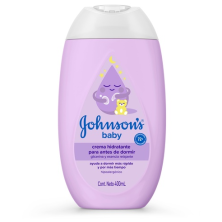 Johnsons Crema Hidratante Para Antes De Dormir Frasco X 400 ML