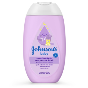 Johnsons Crema Hidratante Para Antes De Dormir Frasco X 400 ML