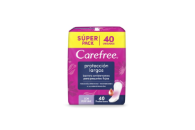 Carefree Protección largos con Perfume Paquete X 40 Unidades 