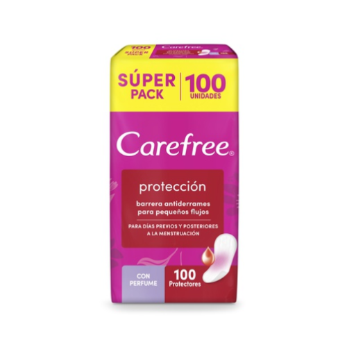 Carefree Protección Protectores con Perfume Pack económico X 100 Unidades 