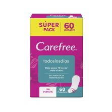 Carefree Protectores Diarios Brisa Sin perfume Paquete X 60 Unidades