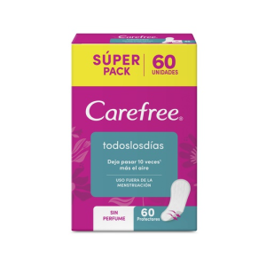 Carefree Protectores Diarios Brisa Sin perfume Paquete X 60 Unidades