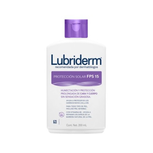 Lubriderm Crema UV FPS 15 Frasco X 200 ML