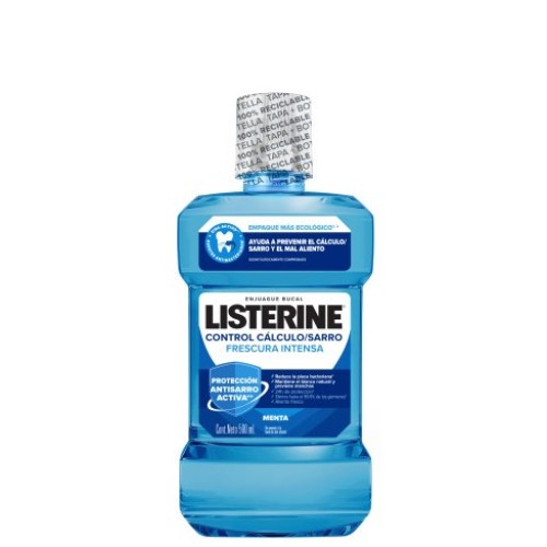 Listerine enjuague Bucal Control cálculo/ Sarro Frasco X 500 Ml 