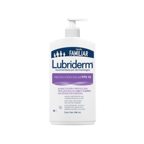 Lubriderm Crema Corporal Protección Solar FPS 15 Frasco con Válvula X 946 ML Lubriderm Crema Corporal Protección Solar FPS 15 Frasco con Válvula X 946 ML