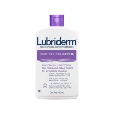 Lubriderm Crema corporal Protección solar FPS 15 Frasco X 400 Ml 