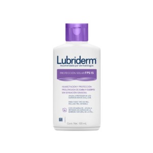 Lubriderm Crema corporal Protección solar FPS 15 Frasco X 120 Ml 