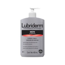 Lubriderm Men 3 en 1 crema para cuerpo, cara y después de la afeitada Frasco X 400 Ml 