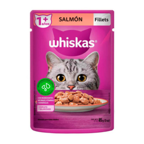 Whiskas Comida Humeda Adulto Sabor Salmón X 85g Whiskas Comida Humeda Adulto Sabor Salmón X 85g