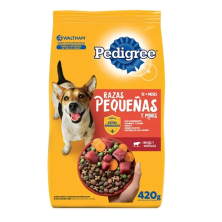 Pedigree Adulto Razas Pequeñas Res y Vegetales X 420g