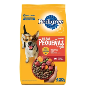 Pedigree Adulto Razas Pequeñas Res y Vegetales X 420g