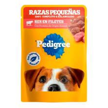 Pedigree Adulto Razas Pequeñas Res en Filetes X 100g