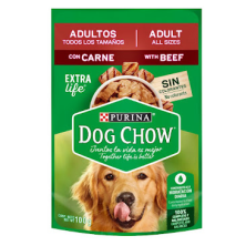 Dog Chow Adultos Todos Los Tamaños Carne X 100 Gr