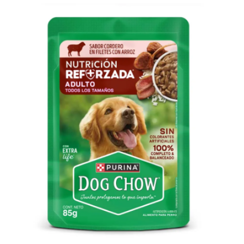 Dog Chow Adulto Cordero con Arroz X 85 Gr