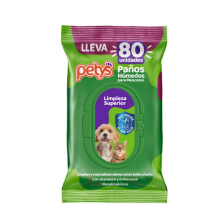 Petys Toallitas Húmedas para Mascotas X 80 Unidades
