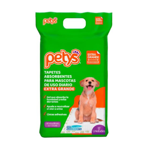 Petys  Tapetes Para Perro Extra Grande X 12 Unidades
