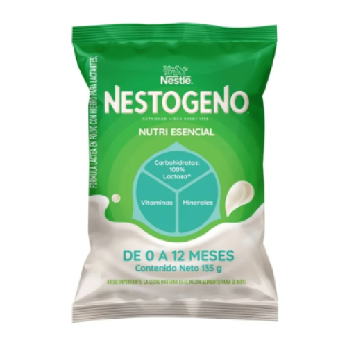 Formula Láctea en polvo Nestogeno de 0 - 12 Meses Bolsa X 135 Gramos 