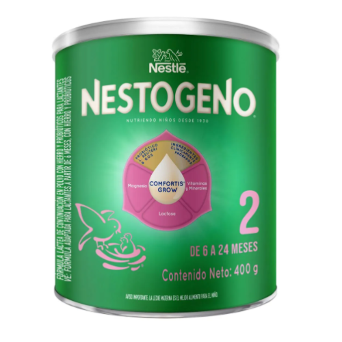 Formula Láctea En polvo Nestogeno De 6 A 24 Meses Lata X 400 Gramos 